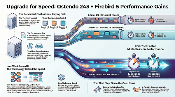 Ostendo 243 Performance Tests Infographic